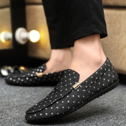 Spring summer fashion casual driving shoes one foot lazy shoes men's single shoes