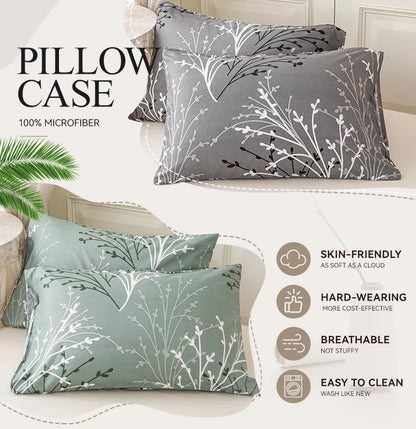2pcs/4pcs Floral Pattern Pillow Cover Set (Pillow Inner Not Included), Soft & Comfortable, Suitable For All Seasons
