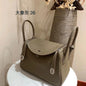 Women's Handbag 2025 New Style Top Layer Cowhide Leather Lundy Mini Doctor Bag Genuine Leather Handbag Single Shoulder Crossb...