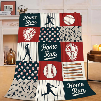Vintage Grunge Great White Shark Letter Print Flannel Throw Blanket, Soft Warm Sofa Cover, Ocean Gift For Bedroom Daily Rest Use