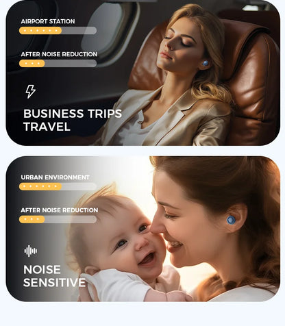 Ear Plugs for Sleeping,Sleep aid,Noise Reduction Super Soft Reusable,Hearing Protection Anti noise earplugs for Travel Work