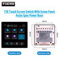 FUERS Tuya Smart Control Panel Switch Smart Home Automation System 3CH Switch Scene Panel Intelligent Home Touch Screen Zigbee