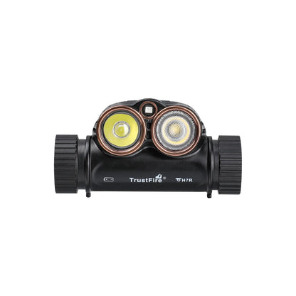 Trustfire H7R USB Rechargeable Headlamp 2000 Lumen Red White LED Work Light 4000K CRI95 Head with Spotlight Floodlight Red light