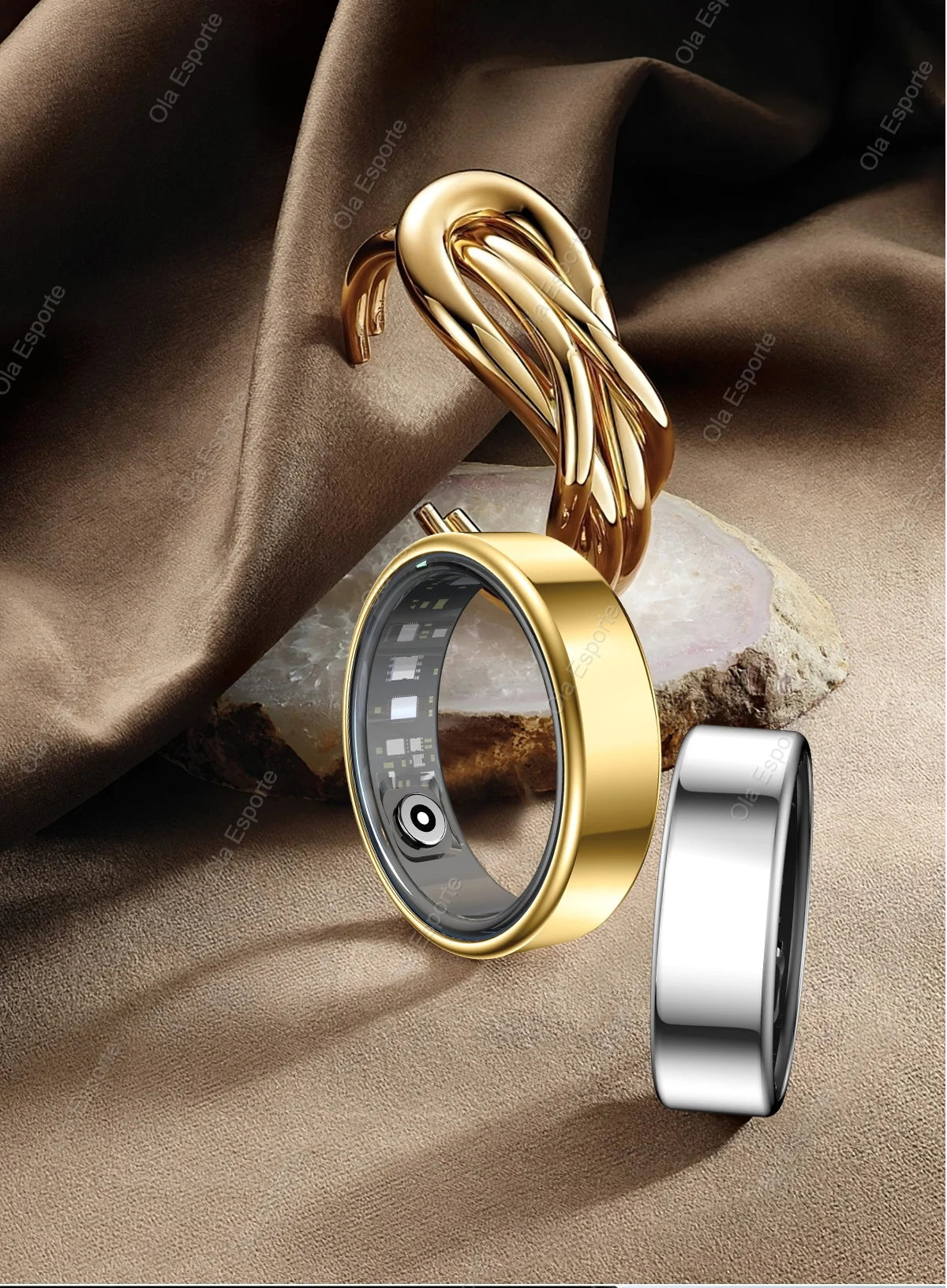 2026 New Smart ring Men Women HD Touch Screen Heart Rate Oxygen Sleep Tracker IP68 Water-resistant Long Battery Android IOS