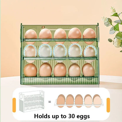 Egg Storage Box Side Door of Refrigerator Storage Organizer Kitchen Reversible Special Egg Storage Tray Kitchen Accessories
