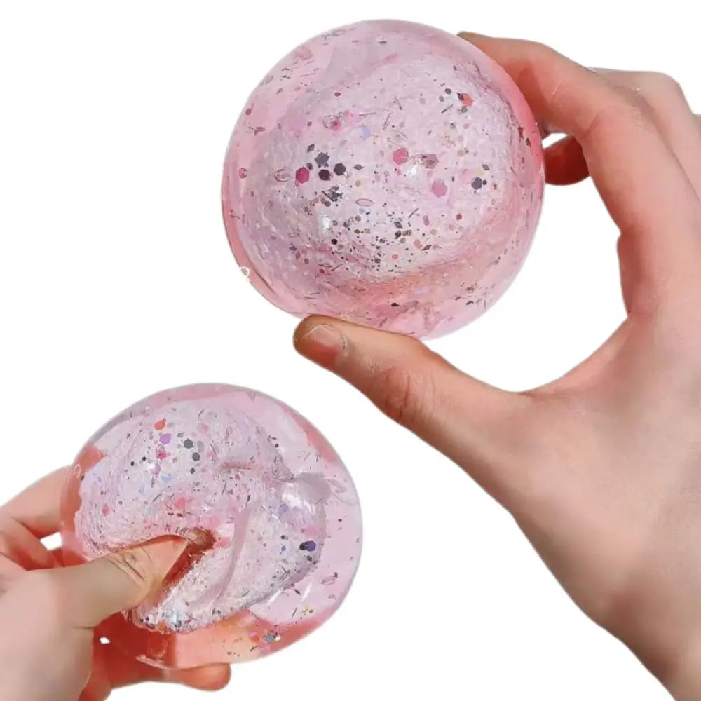 Satisfying Sound Crunchy Squishy Toys Non-bounce Shapable Building Blocks Squeeze Pinch Handmade Sensory Fidget Ball