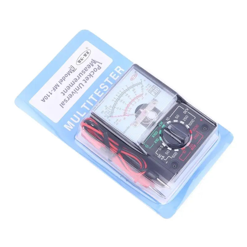 convenientPortable Mini Electric Analog Multimeter Tester Handheld Pointer Voltage Multimeter School Student Experiment Supplies