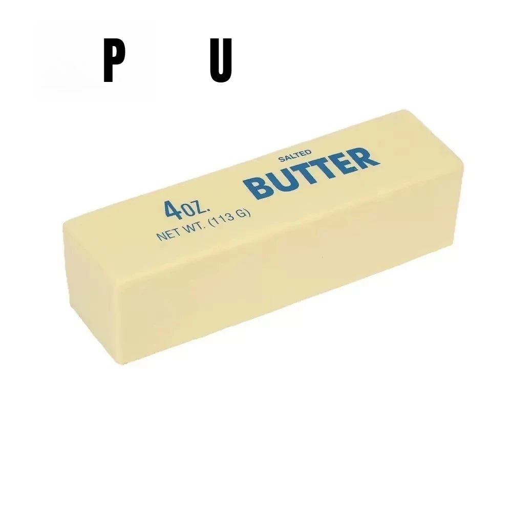 Butter Stick Squishy Stress Ball Fidget Toy Crunchy Squeeze Toy Round Blocks Filled ADHD Anti Stress Release Hand Relax Gift