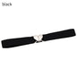 2022 Children Stretch Belts Girls Multicolor Adjustable Elastic Waist Belts with Heart Shape Buckle Waistband Accessories