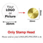 Custom Brass Wax Seal Stamp Personalized LOGO 25/30/40/50mm Round/Square Wax Sealing Head For Wedding Invitation Card Decor Seal