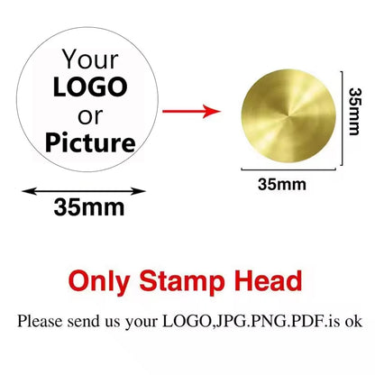 Logo Customize Clay Seal Set -22/25/30/35/40/50mm Customizable Pottery Design Craft Tool for Pottery Ceramic Custom Letter Stamp