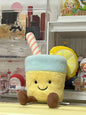 *JC Kawaii Coral Coconut Lemon Plush Toys Doll Coconut Soft Decor Guitar Plush Soothing Bedroom Companion Decor Exquisite Gifts