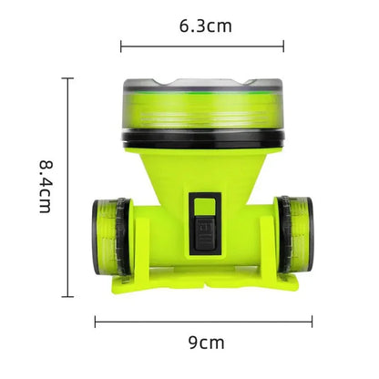 Portable Rechargeable Diving Headlight 350m Underwater Lighting Flashlight Super Bright LED Diver Spearfishing Headlamp