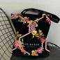 Fashion T-TED B-BAKERs Storage Bags Canvas Double-Sided Print Fashion Shoulder Tote Shopping Bag Gift Eco Handbags