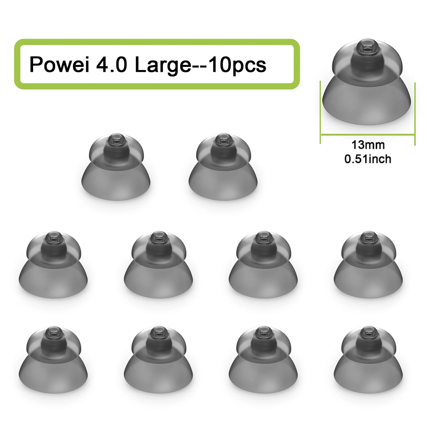 Hearing Aid Domes for Phonak Replacements,Phonak hearing aid 4.0 Domes 10pcs, Universal Domes for Phonak-Unitron RIC Hearing aid