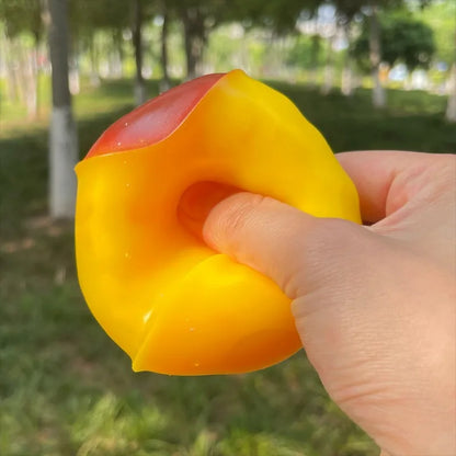 Crunchy Squishy Caramel Pudding Stress Ball Fidget Toys Food-shaped Pudding ASMR Sensory Stress Relief Toys for Adults Gift