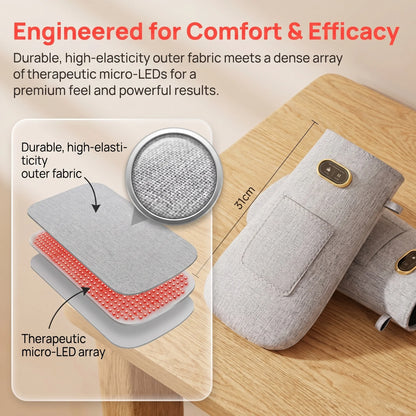LED Red Light Glove 660nm & 850nm Red Light Vibration Massage for Wrist Fingers Hand Beauty Anti-fatigue