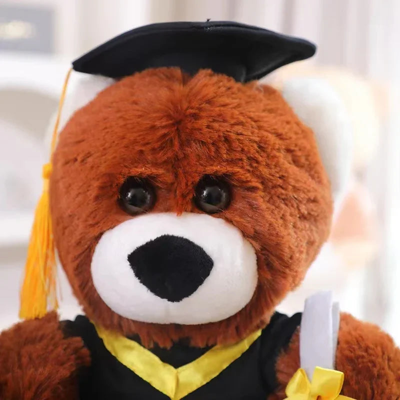 Graduate Plush Dolls Doctor Capybara Owl Bear Plush Toy Cute Stuffed Animal Toy Doll Soft Cartoon Pillow Graduation Gift