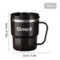 WORTHBUY Coffee Mug With Lid&Handle 304 Stainless Steel Tea Milk Coffee Cup Double Wall Insulated Anti Scalding Drinking Cup