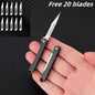 Mini Sharp Folding Art Knife with Replaceable Blade, Portable Unboxing Knife, Paper Cutting Knife, Outdoor Portable Keychain
