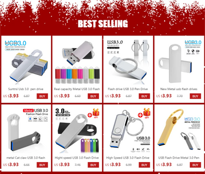 Metalowy pendrive USB 2.0 64GB Kreatywny Pendrive USB 2.0 Szybki Pendrive z możliwością personalizacji logo i zdjęć