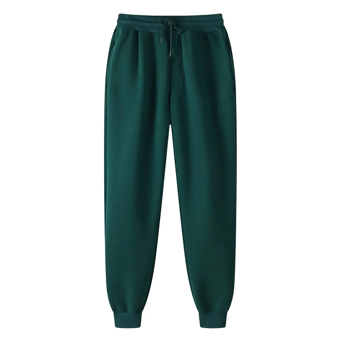 Unisex Solid Jogger Sweatpants Elastic Drawstring Cuff Sports Pants Multi-color Loose Fit Casual Gym Running Trousers Size S-3XL