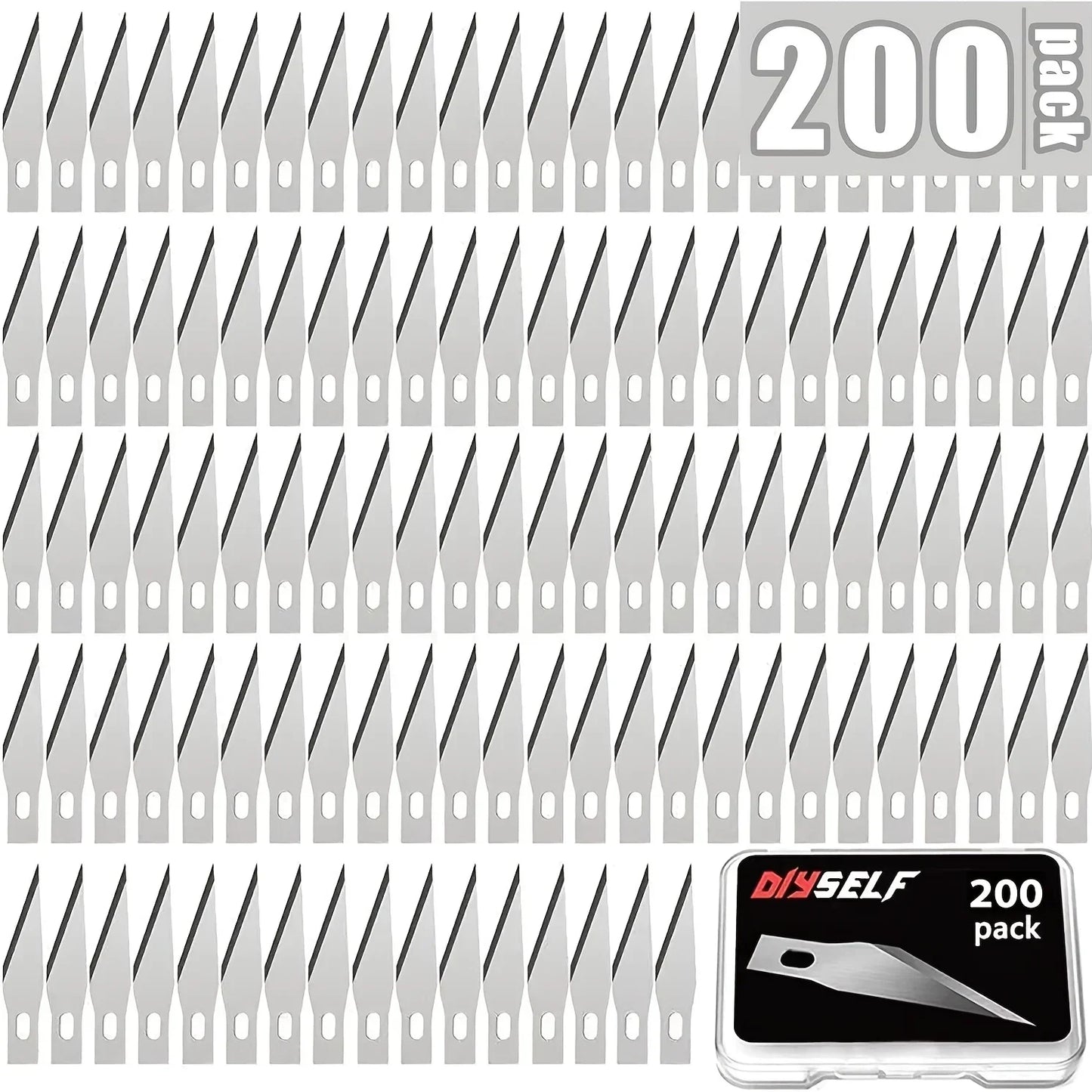 Exacto High Carbon Steel Blades, 100/200/300PCS Craft Knife Blades, Exacto Knife Blades 11,11 Exacto Knife Refill Blades