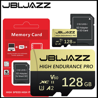 128GB 256GB Memory Card Class10 A2 U3 High ENDURANCE Micro TF/SD Card for DJI Drone  GoPro Camera U3 V60 4K Full HD MINI SD Card