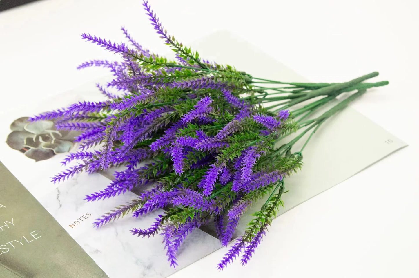 Provence Lavender Plastic Artificial Flowers False Plants Wedding Home Outdoor Garden Decoration Table Decoration