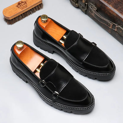 DIMANYU Men's Loafers Pointed Toe 2026 New Autumn British Style Slip-On Casual Thick-Soled Large Size Moccasins