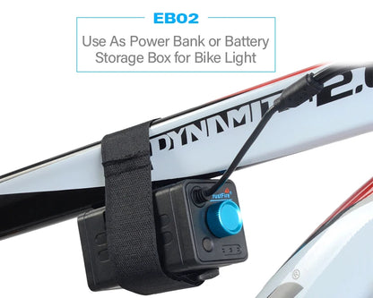 TrustFire EB02 18650 Battery Packs DC 8.4V Power Banks Case USB Charging Mobile Phone Waterproof Battery Box for Led Bike Lights