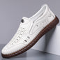 Men's Comfortable Slip-on Loafers, Non-slip Soft Sole Business Casual Shoes, Breathable for Outdoor Use and Driving-XH501