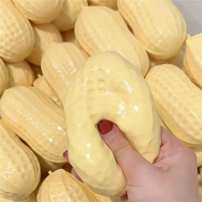 Peanut Stress Ball Squeeze Ball Squishy Toy Buttery-Soft Feel Fidget Toy ASMR Sensory Anti Stress Relief Toy for Adults
