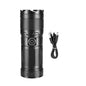 High Power ABS Flashlight White Laser Flashlight Built-in Battery Type-C Charging Tactical Torch Multifunctional Emergency Lamp