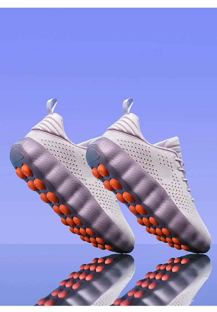 ClaWave Men Women Running Shoes Massage Particles Supercritical Cushioning Breathable Knit Sports Sneakers Non-slip Walking Shoe