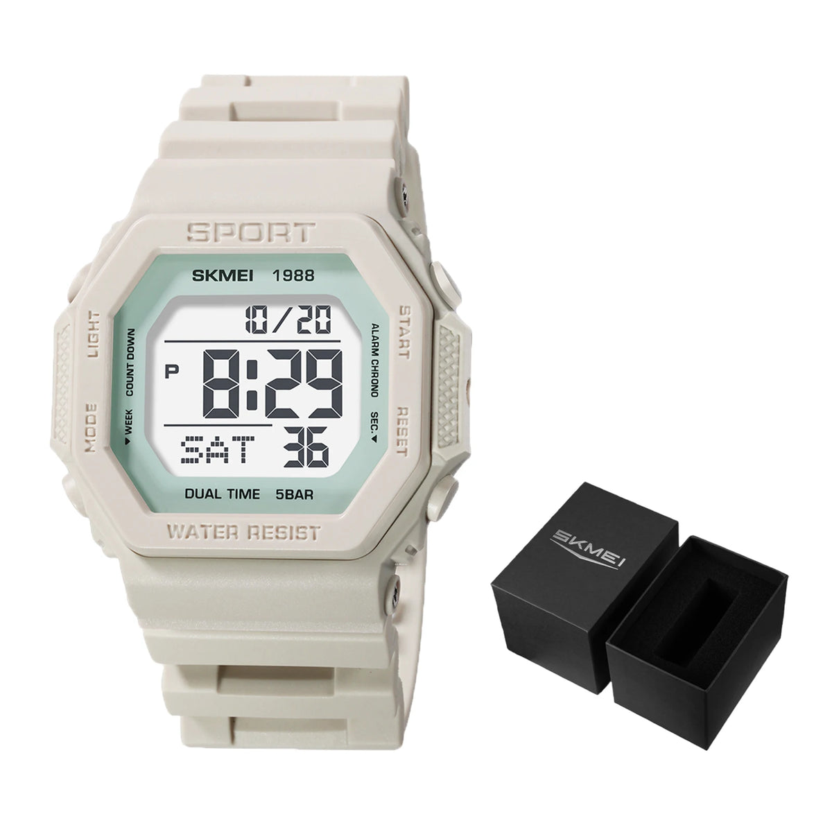 SKMEI Fashion Military Countdown Sports Digital Watches For Men Women 5Bar Waterproof Chrono Electronics Wristwatch Reloj Hombre