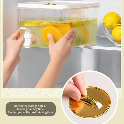 ☭6.5L Large Capacity Cold Water Pitcher Cold Kettle With Faucet In Refrigerator Iced Beverage Dispenser Refrigerator And Spigot