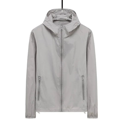 Men Hooded Jacket Summer Breathable Sunshade Coat Boy Sun Protection Clothing Fishing Hunting Clothes Quick Dry Skin Windbreaker