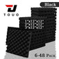 TOUO Acoustic Foam Fireproof Soundproofing Sponge 6/12/24/48 Pcs Egg Crate Soundproof Foam Studio Home Sound-absorbing