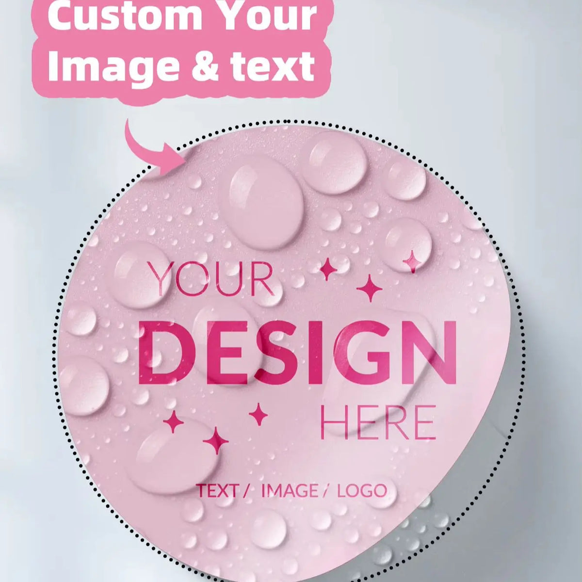 1/60/120pcs Clear/Waterproof/Clear Waterproof Round PET Stickers, Custom Logo/Image/Text, for Birthday Party Favors & Decor
