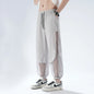 Breathable Mesh Men's Ice Silk Anti-Mosquito Pants Loose Fit Elastic Waist Drawstring Quick Dry Summer Casual Sports Trousers St