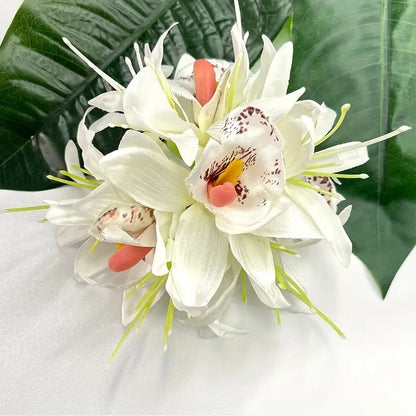 Large Sweet Equinox Flower Hair Clips Simulated Orchid Flower Hair Pins Beach Hawaii Vacation Foral Hair Clips Hair Accessories