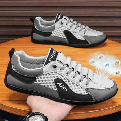 Brand protection  new men's lightweight non-slip breathable wear-resistant running sports fashion versatile casual shoes