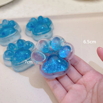 Taba Squishy Rainbow Cat Claw Squishy Fidget Toy Soft Cat Paw Slow Rebound Pinch Decompression Toys Adults Relief Squeeze Toys