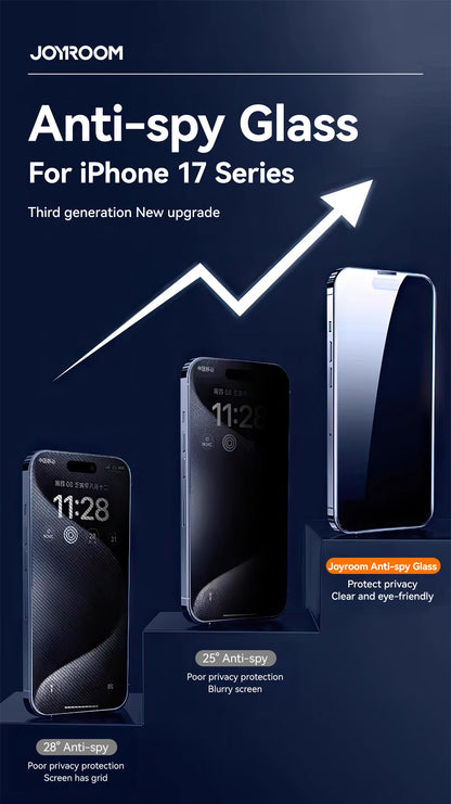Joyroom 1/2 sztuki Do iPhone'a 17 Pro Max Szkło Antyszpiegowskie Ochronne Szkło Prywatyzujące Do iPhone'a 17 Pro 17 Air Szkło Hartowane
