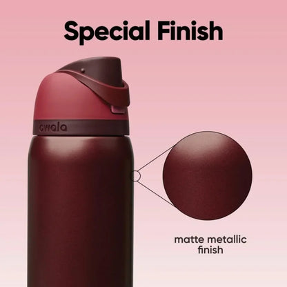 Owala FreeSip Insulated Stainless Steel Water Bottle with Straw, BPA-Free Sports Water Bottle, Great for Travel, 32 Oz