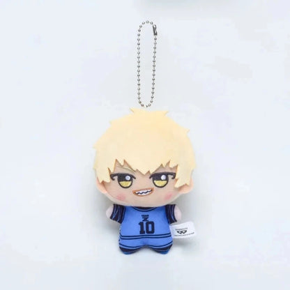 10cm New Blue Lock Plush Pendant KeyChain Yoichi Isagi Nagi Seishiro Mikage Reo Rin Itoshi Itoshi Sae Doll Toy Gift