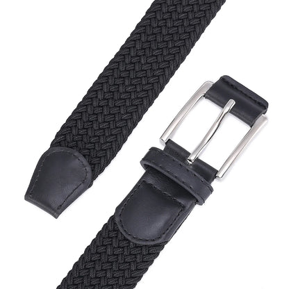 Casual Men's And Women's Woven Elastic Belt Outdoor Sports Stretch Jeans Designer Fashion Accessory for Men And Women