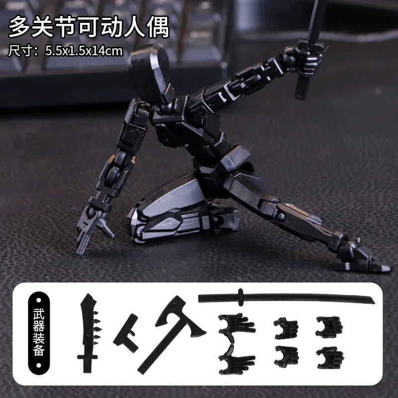13 Jointed 3D Printed Mannequin Character Assemble Toys Movable Action Figures Shapeshift Robot Parent-children Game Kids Gifts