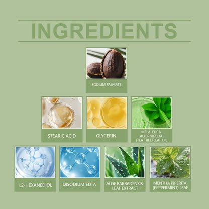 HOYGI Tea Tree Oil Soap Moisturizing Exfoliate Relieve Cleansing Soap Facial Cleansing Oil Control Moisturize Face Wash Skincare